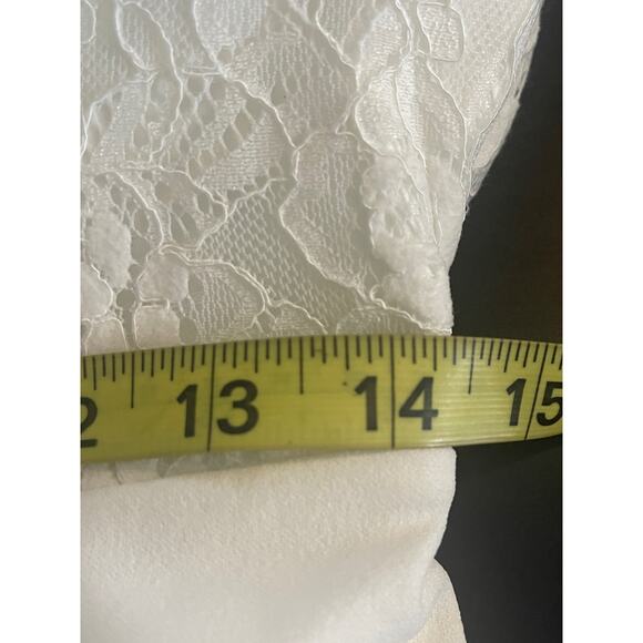 LULU'S SZ L Radiant Forever White Lace Boat Neck Maxi Dress NEW B68 - Picture 5 of 6